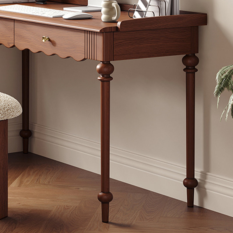 Orren Ellis Exquisite Vintage Boxwood Solid Wood Writing desk